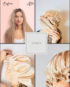 تصویر کلاه خواب ساتن – نرم، ضدحساسیت و محافظ مو | - شكلاتي Satin Sleep Cap – Soft, Anti-Allergy & Hair Friendly | Free Shipping