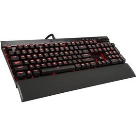 تصویر کیبورد با سیم کورسیر مدل K70 LUX RGB Mechanical K70 LUX RGB Mechanical-Cherry MX RGB Brown Gaming Keyboard