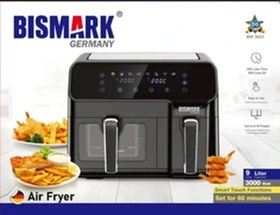 تصویر سرخ کن دو قلو 9 لیتری بیسمارک مدل BM3603 bismark BM3603 air fryer