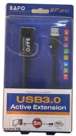 تصویر کابل افزایش طول 5 متری USB 3.0 بافو BF-3003 ا BAFO BF-3003 5m USB 3.0 Extender Cable BAFO BF-3003 5m USB 3.0 Extender Cable