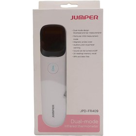 تصویر تب سنج لیزری دوکاره گوش و پیشانی جامپر مدل FR409 Jumper FR409 Dual Mode Infrared Thermometer