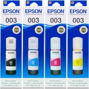 تصویر پک کامل جوهر مخزن اپسون مدل 003 Epson 003 Package Ink