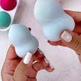 تصویر باکس پک ۴ عددی بیوتی بلندر رنگی Box pack of 4 colored beauty blenders