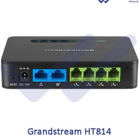 تصویر گیت وی و مبدل گرند استریم مدل ATA HT814 Grand Stream ATA HT814 Gateway