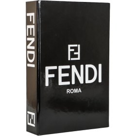 تصویر کتاب دکوراتیو جعبه دار طرح Fendi مشکی 