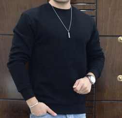 تصویر هودی مردانه مشکی پارچه پنبه سه نخ اعلا 