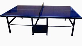 تصویر میز پینگ پنگ شیشه‌ای پایه ثابت 