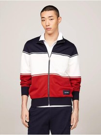 تصویر سویشرت مردانه تامی هیلفیگر اورجینال طلایی Tommy Hilfiger MW0MW355520A4 