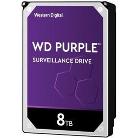 تصویر هارد دیسک وسترن دیجیتال بنفش 8 ترابایت مدل WD82PURX - اصل / ایران تک 18 تا 24 ماهه Western Digital Purple WD82PURX Internal Hard Disk 8TB