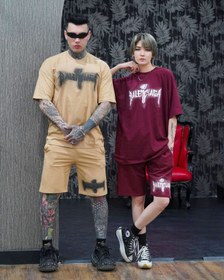 تصویر ست تیشرت و شلوارک نخ پنبه BALENCIGA 