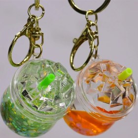 تصویر جاکلیدی آکواریومی مدل آبمیوه ای | Juice Keychain 