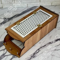 تصویر باکس 3میل چوبی کاور لوله گاز عمودی 