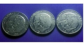 تصویر سه سکه یک کرون سوئد 1980 تا 1982 