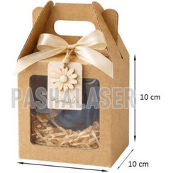 تصویر جعبه هدیه دسته‌دار 10x10x10 (بسته ده عددی) کد 39191 