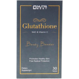 تصویر قرص گلوتاتیون نوتری بست 30 عددی Nutri best glutathione 30 tablets