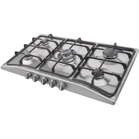 تصویر اجاق گاز استیل ۵ شعله درسا مدل رایکا DG2207-5M Dorsa Steel Hob Model Rayka