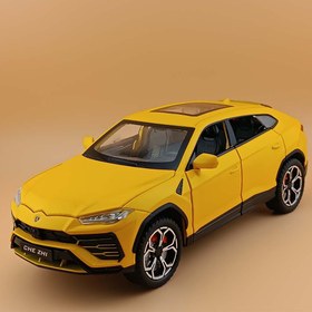 تصویر ماشین فلزی لامبورگینی اوروس 1:24 دودزا موزیکال و درب بازشو Lamborghini Urus 1:24 