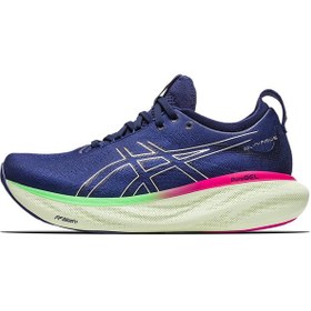 تصویر کتونی اسیکس نیمباز ۲۵ رنگ سرمه ای رنگی سایز ۴۰ تا ۴۵ - سایز ۴ Asics nimbus25