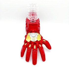 تصویر تفنگ دست آیرون من تیر پرتابی ژله ای شارژی ELECTRIC MECHANICAL ARM TOY