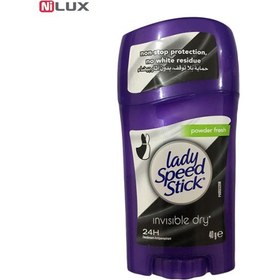 تصویر استیک زنانه Powder fresh حجم 40گرم لیدی اسپید Lady Speed Deodorant Stick Powder Fresh 40g