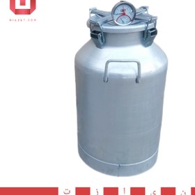 تصویر دستگاه تقطیر (عرقگیر گلابگیر) ۵۰ لیتری با کندانسور(خنک کننده) آبی مسی و ترمومتر (دماسنج) ا Distiller 50 litr Distiller 50 litr