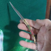 تصویر چاقوی سفری تاشو جیبی دسته چوبی 
