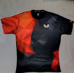 تصویر تیشرت باترفلای طرح جدید - قرمز آبی / S 