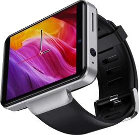 تصویر ساعت مچی هوشمند مردانه Refly مدل DM101 4G DM101 4G Smart Watch for Men 2.41" Display Android 7.1 1GB RAM 16GB ROM 2080mAh Watch Phone with Face ID Dual Camera Bluetooth GPS IP67 Waterproof Smartwatch (Silver - 3GB+32GB)