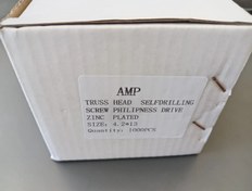 تصویر پیچ سر مته واشر دار برند AMP 
