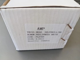 تصویر پیچ سر مته واشر دار برند AMP 