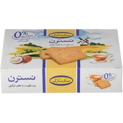 تصویر بيسکويت نسترن با طعم نارگيل بدون شکر 350 گرمي گرجي 
