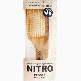 تصویر برس چوبی نیترو NITRO wood paddle brush 