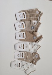 تصویر جوراب مچی فانتزی دخترانه طرح دار - 6 تایی Low cut socks