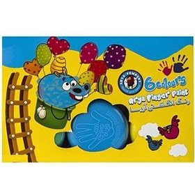 تصویر رنگ انگشتی 6 رنگ آریا کد 7003 