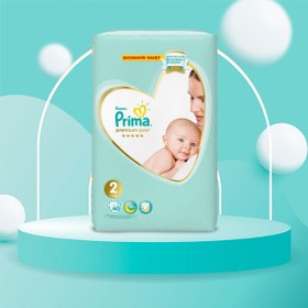 تصویر پوشک کودک پریما سفید لهستان سایز 2 بسته 60 عددی Prima baby diapers size 2 / 60pcs