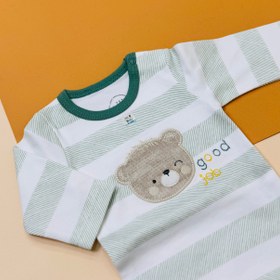 تصویر ست نوزادی نیلی طرح لاکی 