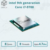 تصویر پردازنده کارکرده اینتل نسل 9 مدل intel Core i7-9700 Intel Core i7-9700 Processor