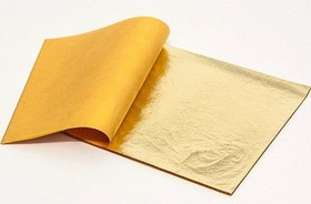 تصویر ورق طلا هنری 25 برگ 