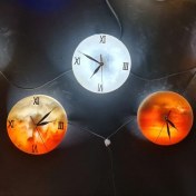 تصویر ساعت دیواری سنگ نمک 