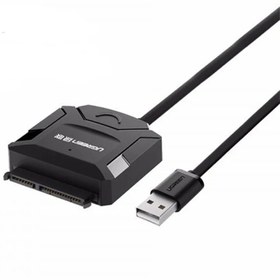 تصویر تبدیل USB 3.0 به SATA یوگرین مدل CR108 UGREEN SATA to USB 3.0 Adapter Cable