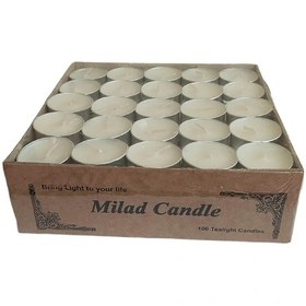 تصویر شمع وارمر ۱۰۰ تایی سفید 100 white warmer candles