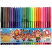 تصویر ماژیک رنگ امیزی ۲۴ رنگ حیوانات ۱۸۶۸ 24-Color Animal Coloring Markers 1868
