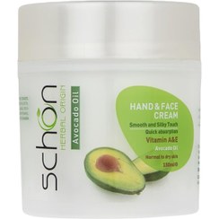 تصویر کرم مرطوب کننده دست و صورت شون با عصاره آووکادو حجم ۱۵۰ میلی‌لیتر 