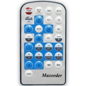 تصویر کنترل پخش خودرو مکسیدر MAXEEDER کلید آبی 