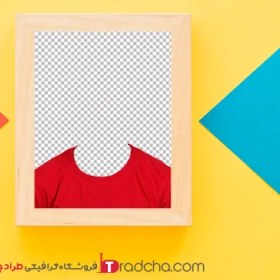 تصویر فایل تیشرت قرمزرنگ پرسنلی برای مونتاژ در فتوشاپ | کد512 