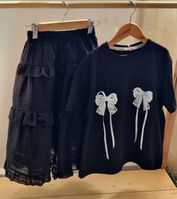 تصویر بلوز دامن پاپیون 