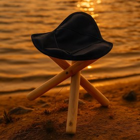 تصویر سه پایه تاشو چوبی 