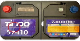 تصویر باتری خودرو تینو ظرفیت ۷۴ آمپر 