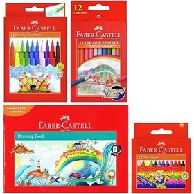 تصویر پک کامل رنگ آمیزی فابرکستل پک کامل رنگ آمیزی فابرکستل Faber castell