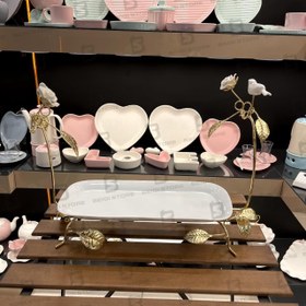 تصویر دیس کوچک گل و پرنده کد 6010 